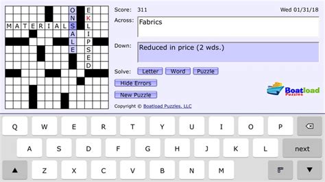 boatload crossword puzzles|Boatload's Daily Crosswords 4+ .